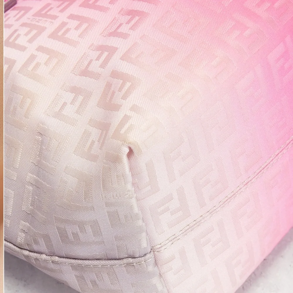 Sold Fendi Ombre Zucchino roll tote bag pink - Picture 5 of 6